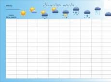 Оформление и ведение дневника наблюдений за погодой для школьников Как отметить дождь в дневнике наблюдений